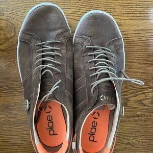 PLAE Brown Leather Sneakers
